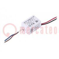 Power supply: switched-mode; LED; 4W; 3÷12VDC; 350mA; 90÷264VAC
