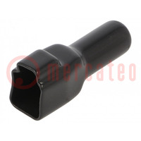 Accessories: plug cover; DT; female; PIN: 6; black; DT06-6S