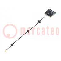 Antenna; Bluetooth,WiFi,ZigBee; 2.6dBi,3.4dBi; linear; Len: 150mm