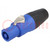 Plug; circular; female; PIN: 3; for cable; 25A; thermoplastic; HP