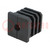 Plugs; for feet fastening,for profiles; Body: black; H: 37mm