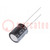 Capacitor: electrolytic; THT; 1000uF; 10VDC; Ø10x12.5mm; Pitch: 5mm