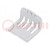 Stopper; ABS; light grey; vented; 10pcs.