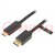 Kabel; DisplayPort wtyk,HDMI wtyk; Dł: 2m; czarny; 30AWG