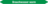 Mini-Rohrmarkierer - Brauchwasser warm, Grün, 1.2 x 15 cm, Polyesterfolie