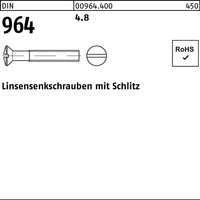 Linsensenkschraube DIN 964 Schlitz M2,5x