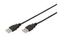 DIGITUS USB 2.0 Anschlusskabel, USB-A - USB-A Stecker, 1,0 m (11006285)