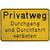 Produktbild zu Hinweisschild Privatweg Durchgang und Durchfahrt verboten 300 x 200 mm
