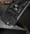 Hybrid Armor Camshield Hülle mit Ständer und Kameraabdeckung für iPhone 15 Plus – Schwarz