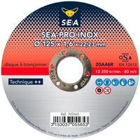 DISQUE À TRONÇONNER INOX SEA PRO 230X2,0X22,23 MM 705669