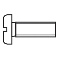 VIS CYLINDRIQUE TOOLCRAFT 839936 10 PC(S) M2 10 MM TÊTE CYLINDRIQUE PLAT PLASTIQUE, POLYAMIDE DIN 84