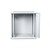 Szafa wisząca jednosekcyjna 19 12U 635/600/600mm, drzwi szklane, szara (RAL 7035), zmontowana