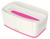 Aufbewahrungsbox MyBox WOW, Klein, A5, mit Deckel, ABS, weiß/pink