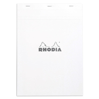 Rhodia N°18 bloc-notes A4 80 feuilles Blanc