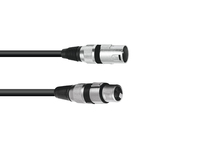 Omnitronic 30220405 audio cable 1 m XLR (3-pin) Black