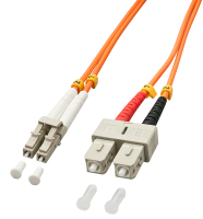 Lindy 3.0m OM2 LC - SC Duplex InfiniBand/fibre optic cable 3 m Orange