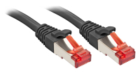 Lindy RJ-45 Cat6 S/FTP 0.5 m hálózati kábel Fekete 0,5 M S/FTP (S-STP)