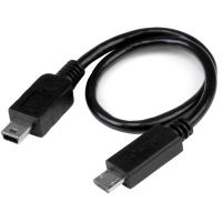 StarTech.com Cavo USB OTG - Micro USB a Mini USB - M/M - 20cm