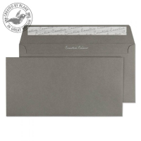 Blake Creative Colour Wallet Peel and Seal Graphite Grey DL+ 114×229mm 120gsm (Pack 500)