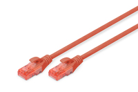Digitus DK-1617-100/R hálózati kábel Vörös 10 M Cat6 U/UTP (UTP)