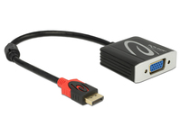 DeLOCK 62967 video átalakító kábel 0,2 M DisplayPort VGA (D-Sub) Fekete