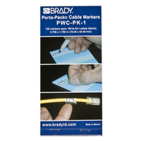 Brady PWC-PK-1 printer label Transparent, White Self-adhesive printer label