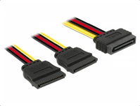 DeLOCK 60174 SATA-kabel 0,15 m SATA 15-pin Zwart