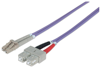 Intellinet 751049 száloptikás kábel 1 M LC SC OM4 Ibolya