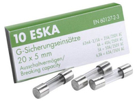 ESKA EN 60127-2-3 Alto voltaje Cilíndrico 2 A 10 pieza(s)