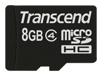 Transcend TS8GUSDC4 mémoire flash 8 Go MicroSDHC Classe 4