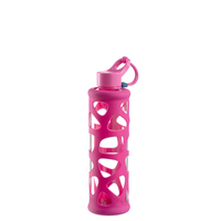 LEONARDO In Giro Tägliche Nutzung, Sport 750 ml Glas, Silikon Pink
