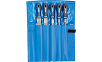 PFERD Machinist's file set 5-piece in plastic pouch 300mm cut 1 for coarse stock removal, roughing