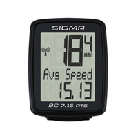 Sigma Sport BC 7.16 ATS Vezeték nélküli kerékpáros sebességmérő Fekete