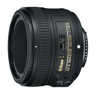 Nikon AF-S NIKKOR 50mm f/1.8G SLR Standardzoomobjektiv Schwarz