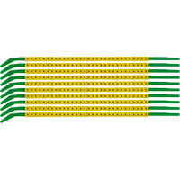 Brady SCNG-09-9 cable marker Black, Yellow Nylon 300 pc(s)