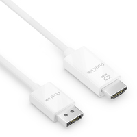 PureLink IS2000-030 Videokabel-Adapter 3 m DisplayPort HDMI Weiß