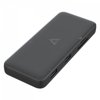 V7 UCMINIDOCKDUAL-PT base para portátil y replicador de puertos Acoplamiento USB 3.2 Gen 1 (3.1 Gen 1) Type-C Negro