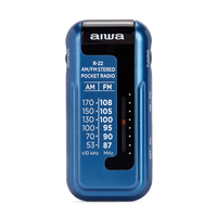 Aiwa R-22BL Radio portable Personnel Analogique Bleu