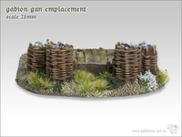 Tabletop-Art Gabion Gun Enplacement