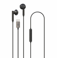 Celly UP1100TYPEC Hoofdtelefoons Bedraad In-ear Oproepen/muziek USB Type-C Zwart