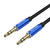 Vention Cotton Braided 3.5mm Male to Male Audio Cable 1.5M Blue Aluminum Alloy Type