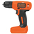 Black & Decker BDCD8 taladro 400 RPM Sin llave Negro, Naranja