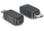 DeLOCK Adapter USB micro-B male to mini USB 5-pin mini USB 5p Fekete