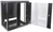 Intellinet Network Cabinet, Wall Mount (Standard), 6U, Usable Depth 260mm/Width 510mm, Black, Flatpack, Max 60kg, Metal & Glass Door, Back Panel, Removeable Sides, Suitable also...
