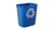Rubbermaid FG295573BLUE cubo de basura Rectangular Azul