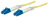 Intellinet Glasfaser LWL-Anschlusskabel, Duplex, Singlemode, LC/LC, 9/125 µm, OS2, 3 m, gelb