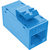 InLine Keystone RJ45 Buchse/Buchse, ungeschirmt, Cat.6A, 8er Pack, blau
