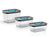 Bosch MSZV0FC3 food storage container Rectangular Set 1.7 L Grey, Transparent 3 pc(s)
