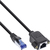 InLine 76555X netwerkkabel Zwart 0,5 m Cat6a S/FTP (S-STP)