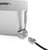 Compulocks Mac Studio Ledge Lock Adapter with Keyed Cable Lock Silver